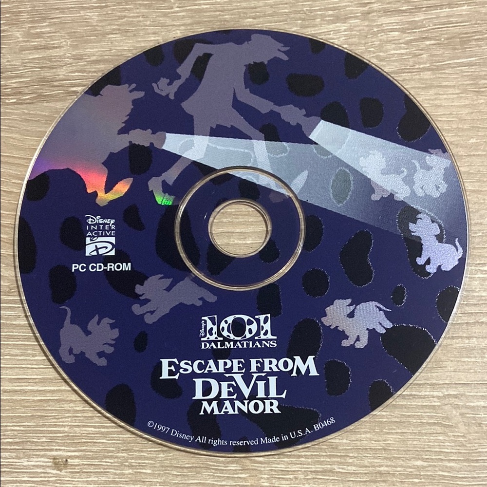 Disney's 101 Dalmatians: Escape From DeVil Manor (PC, 1997) - Disc Only!